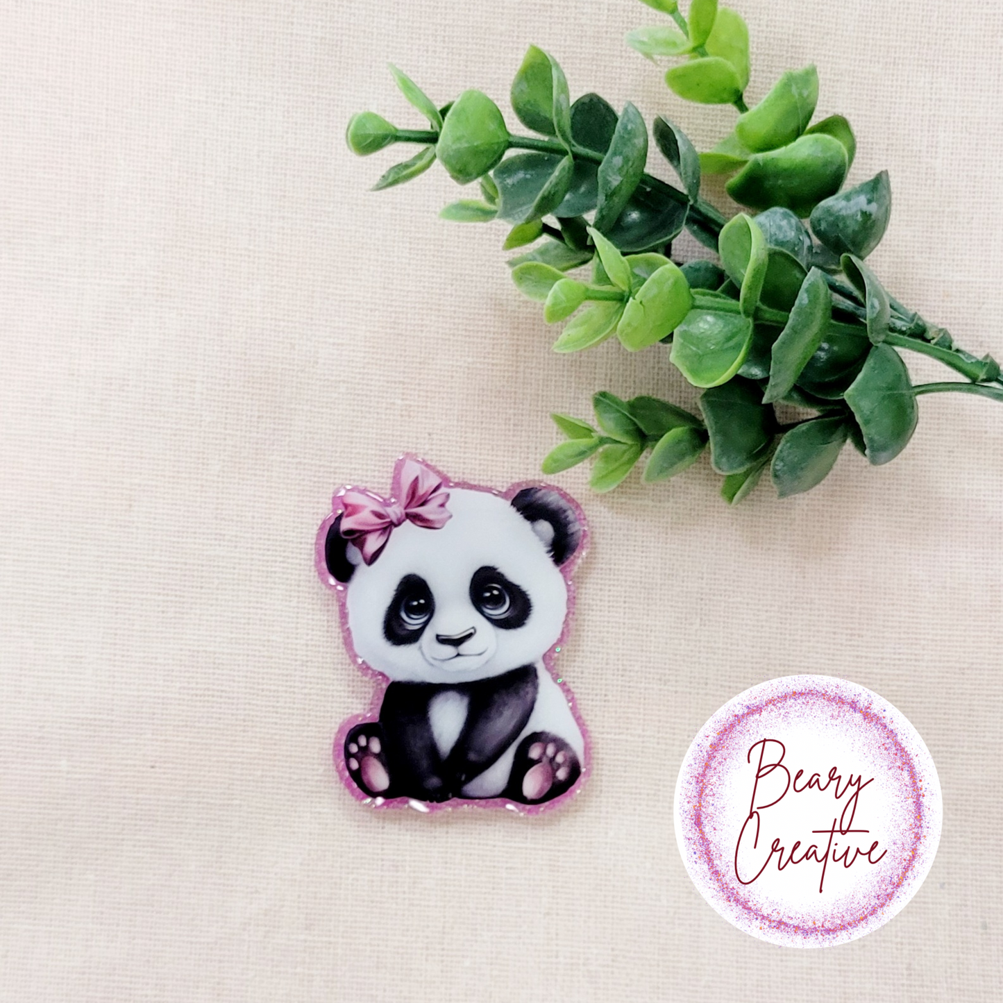 Baby Panda Badge Reel