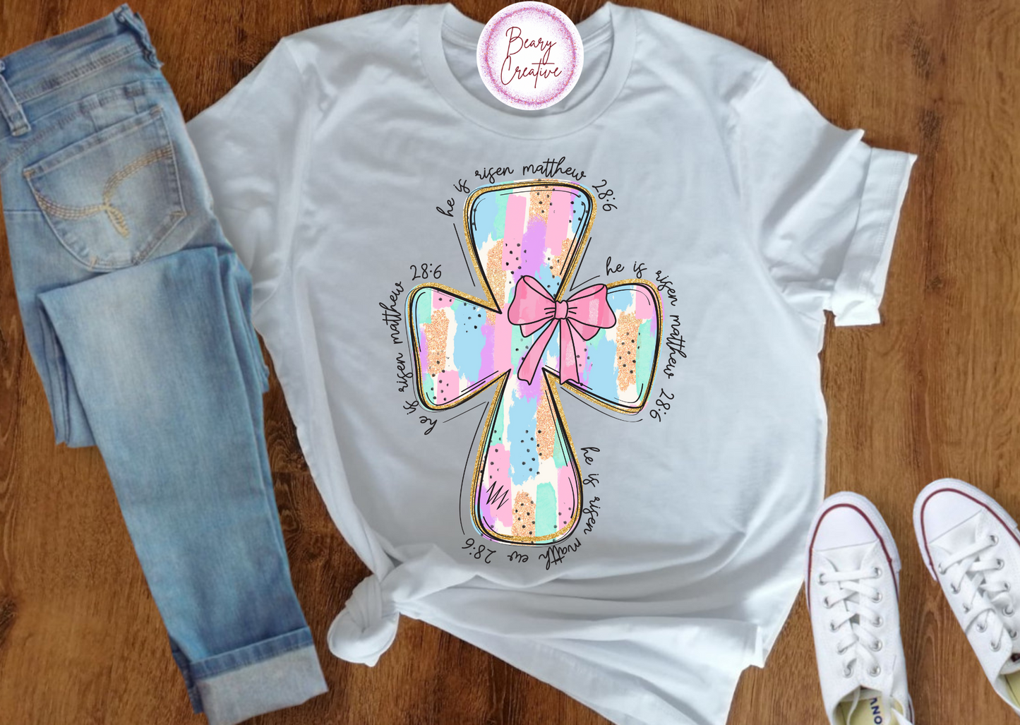 Watercolor cross Easter Shirt