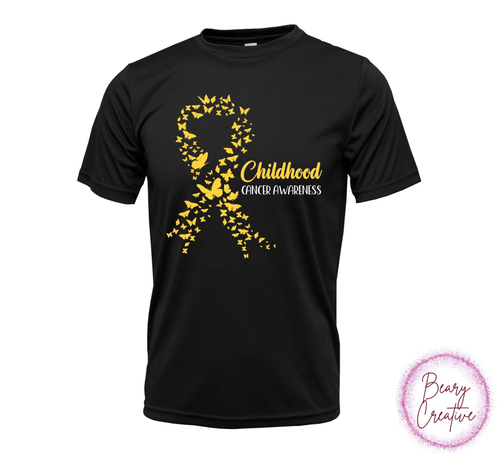 Childhood Gold Butterfly Ribbon