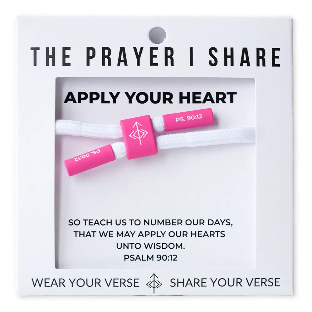 Apply Your Heart Christian Cord Bracelet