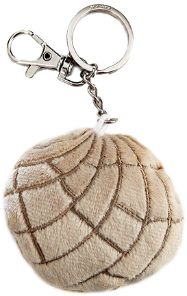 Pan Dulce Plush Concha Key Chain