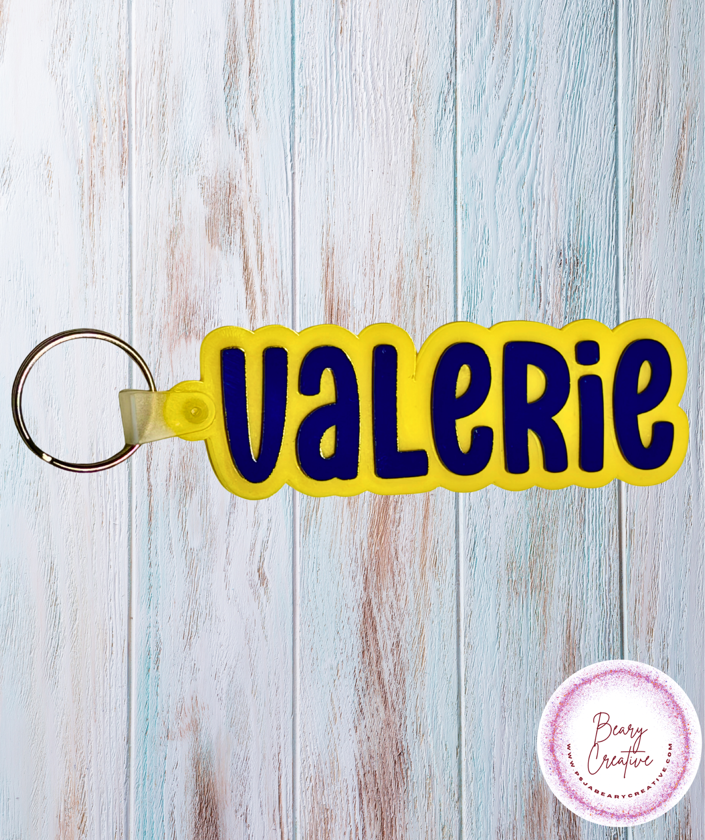 Personalized Acrylic Name Keychain