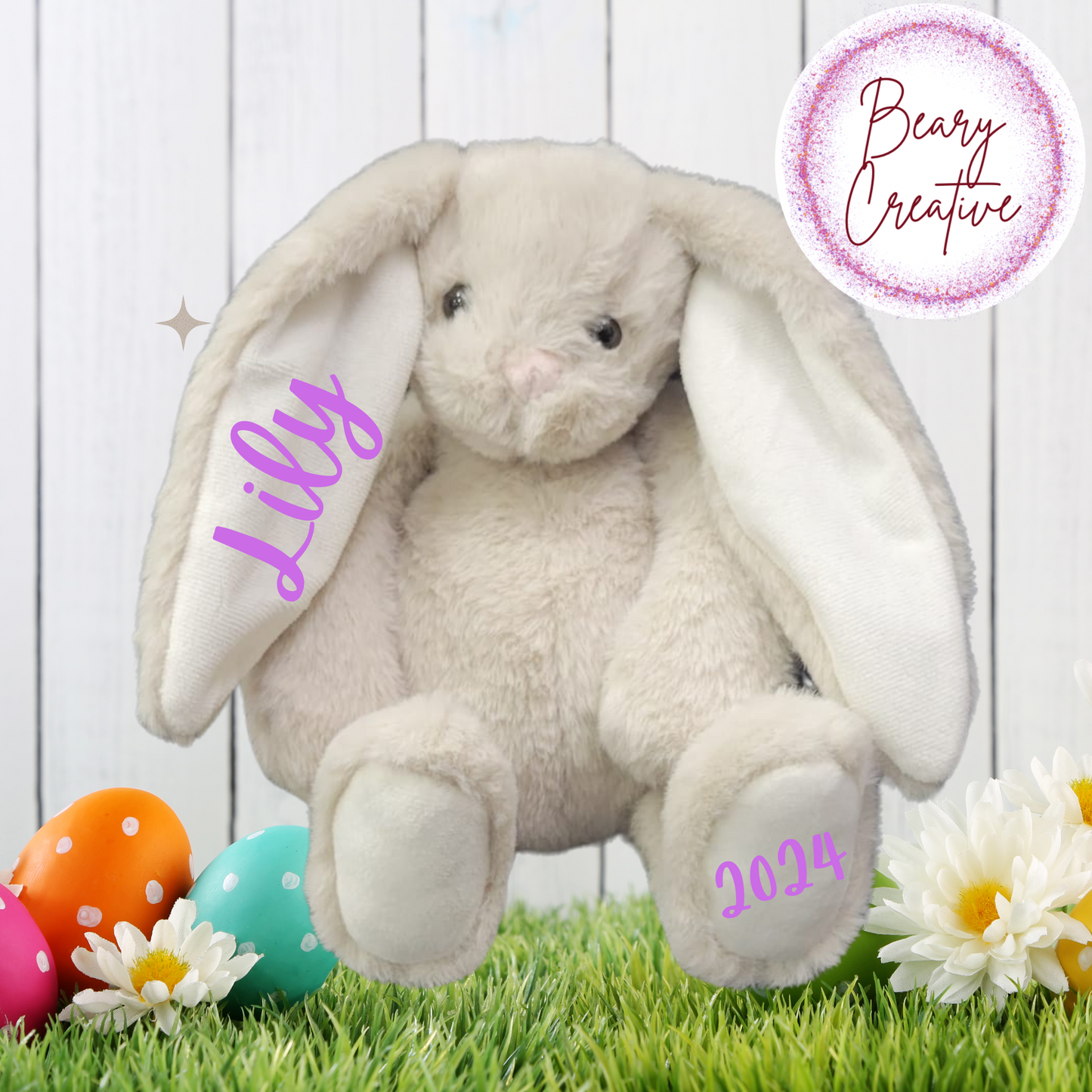 Light Tan Personalized Bunny
