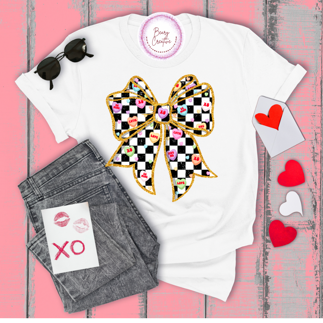 Sweetheart Bow - White