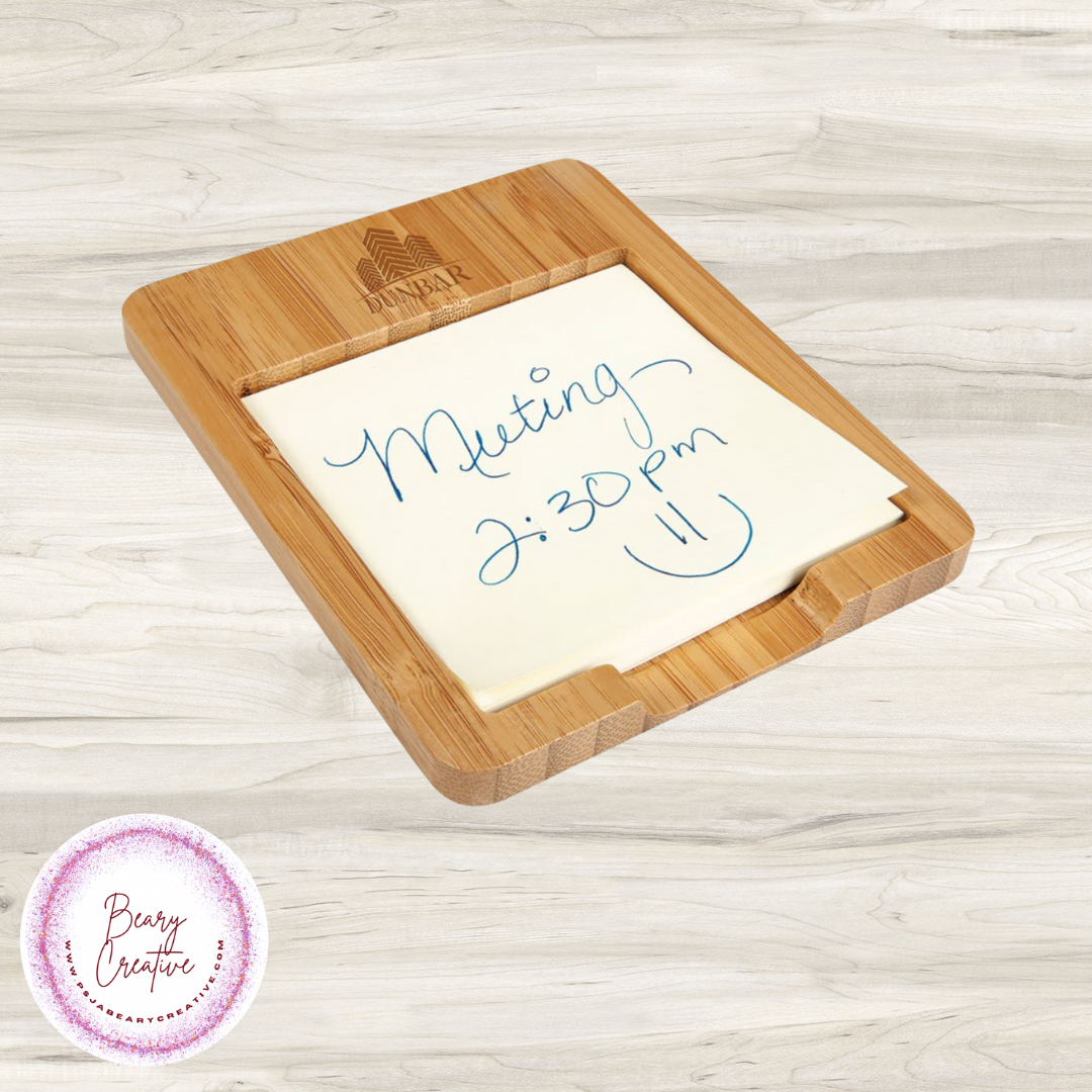 Bamboo Sticky Note Holder