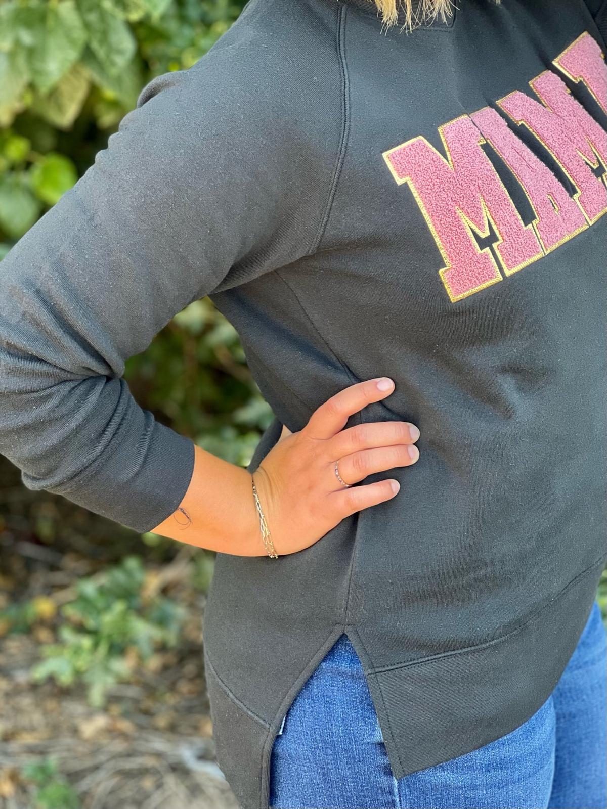 Mama Chenille Applique Sweatshirt