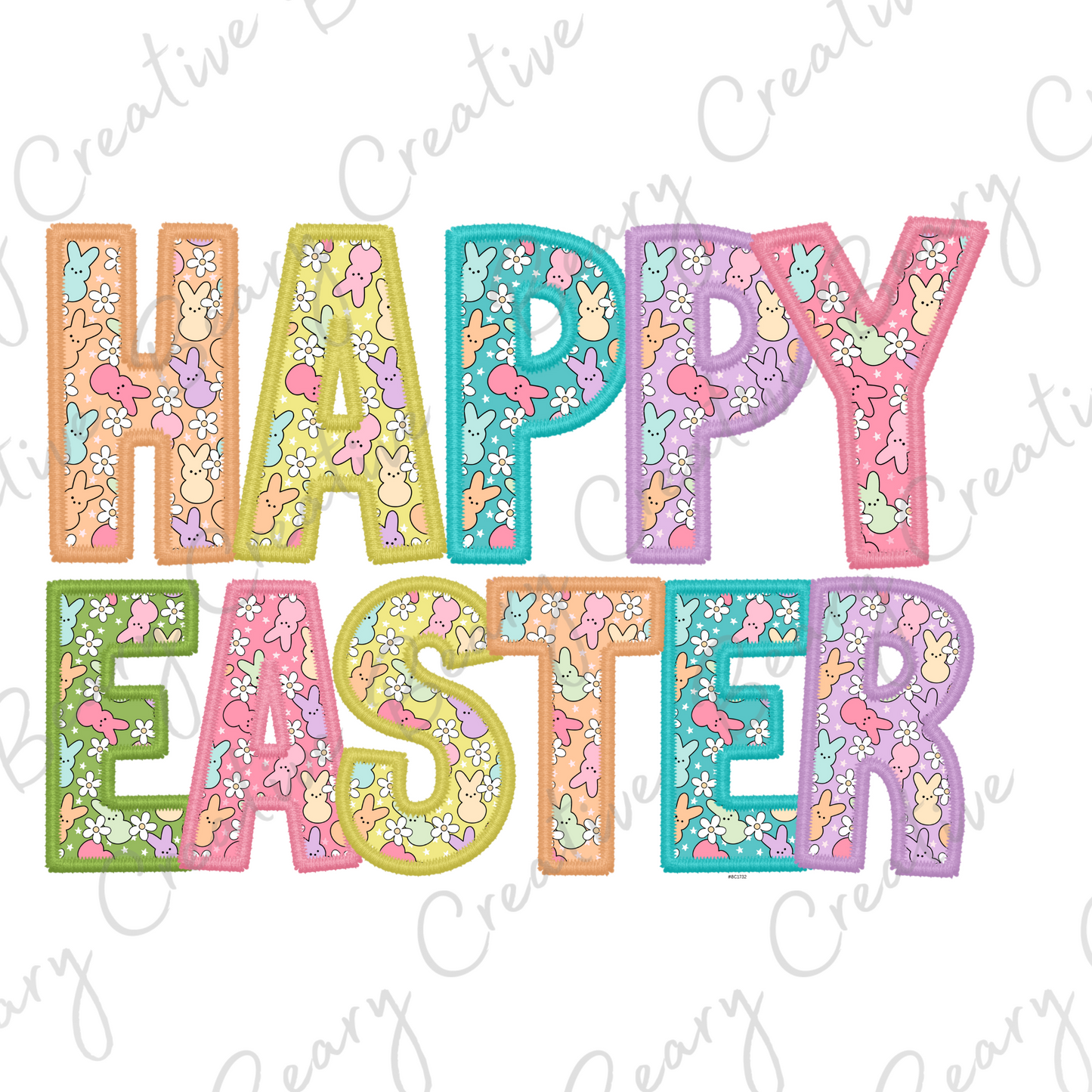 Happy Easter on a Cream Unisex T-shirt