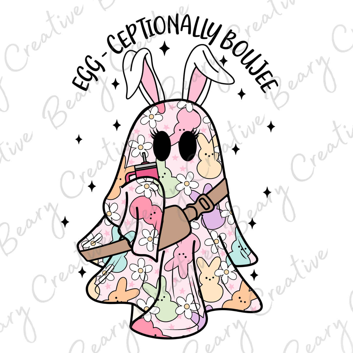 Egg - Ceptionally Boujee on a Cream Unisex T-shirt