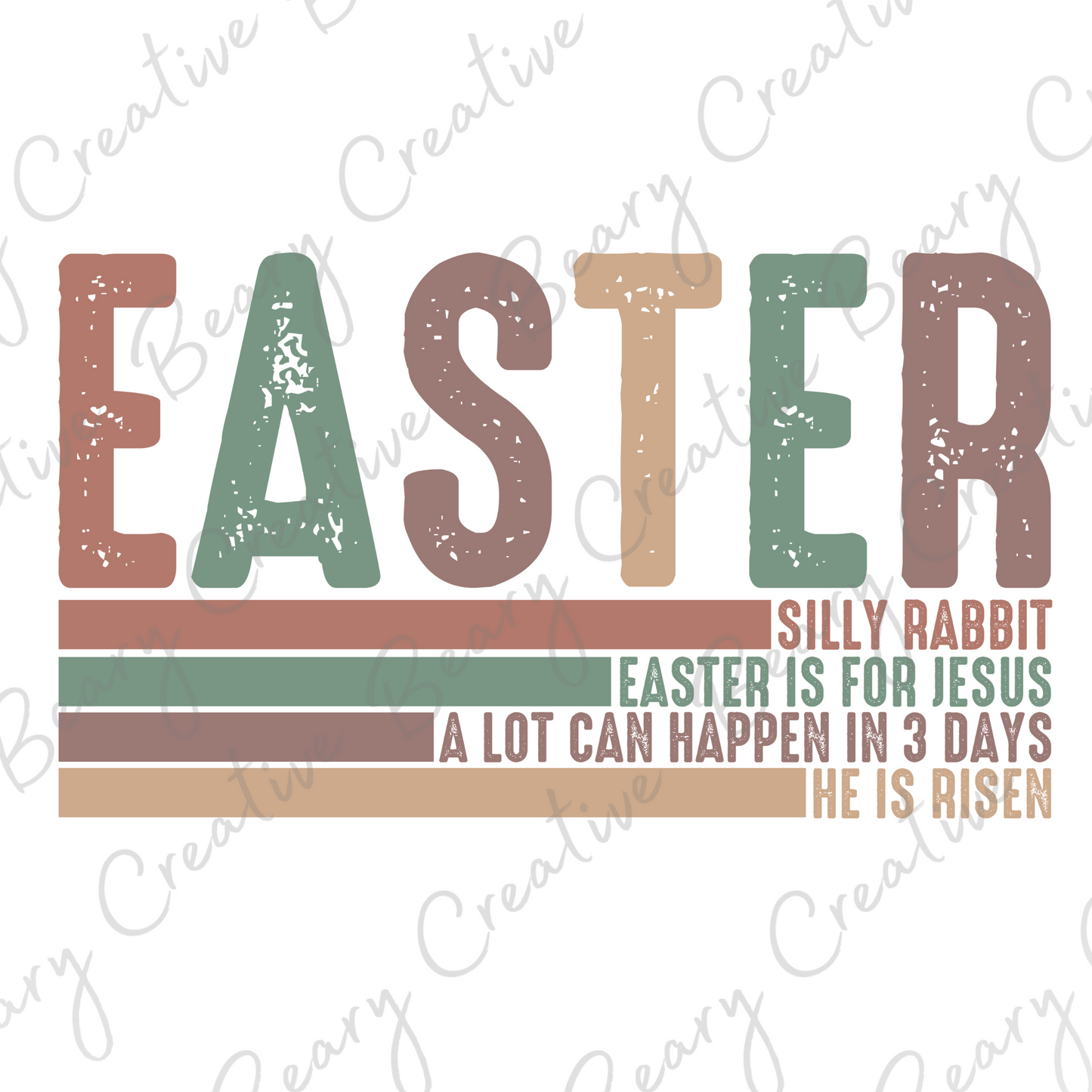 Easter Is For Jesus.... on a Cream Unisex T-shirt
