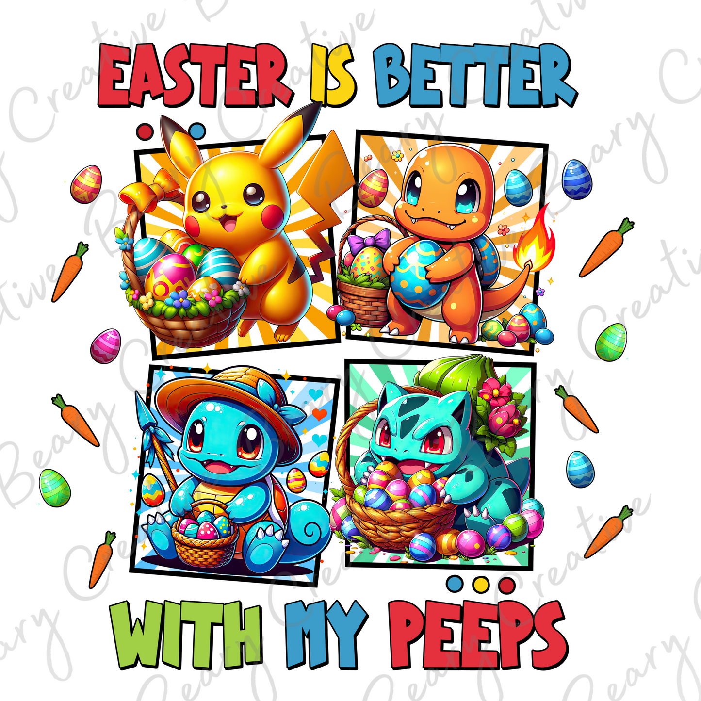 Pokemon Inspired Easter Shirt
