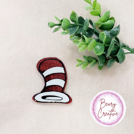 Dr. Seuss Inspired Hat Badge Reel