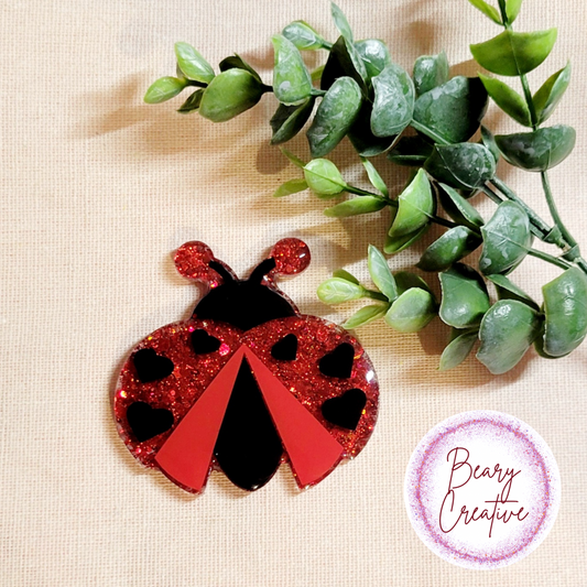 Ladybug Badge Reel