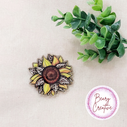 Sunflower Badge Reel