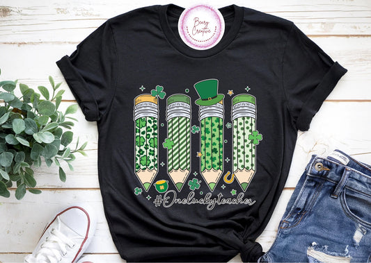 One Lucky Teacher Shirt