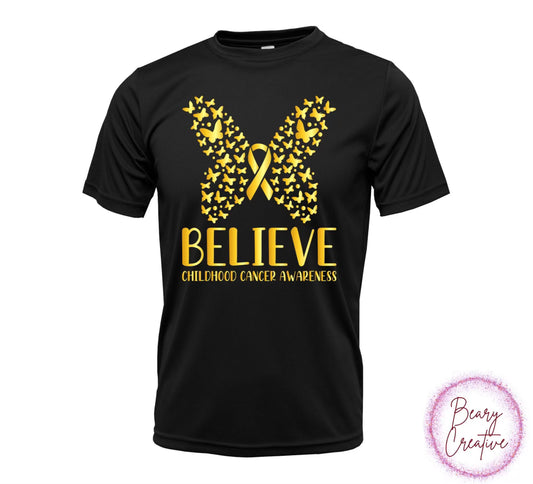 Believe Butterfly Gold