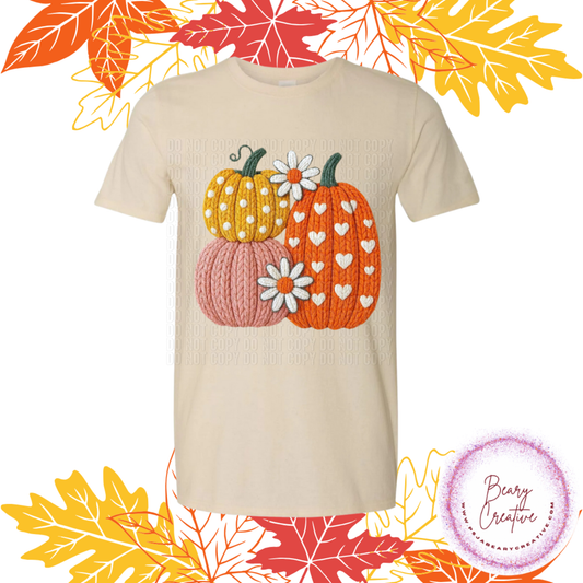 Fall Faux Yarn Pumpkins