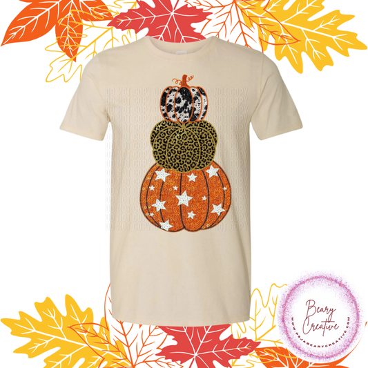 Fall Faux sequins pumpkins