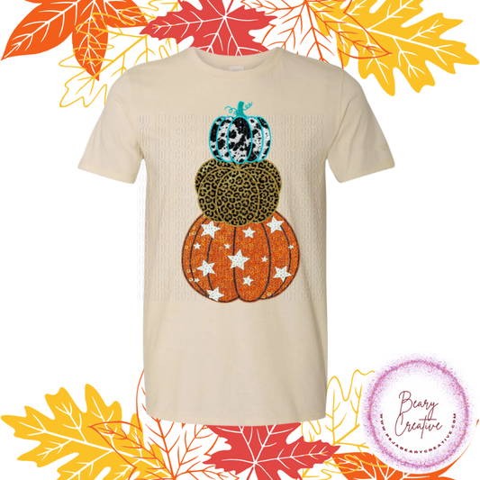 Fall Faux sequins pumpkins