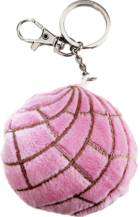 Pan Dulce Plush Concha Key Chain