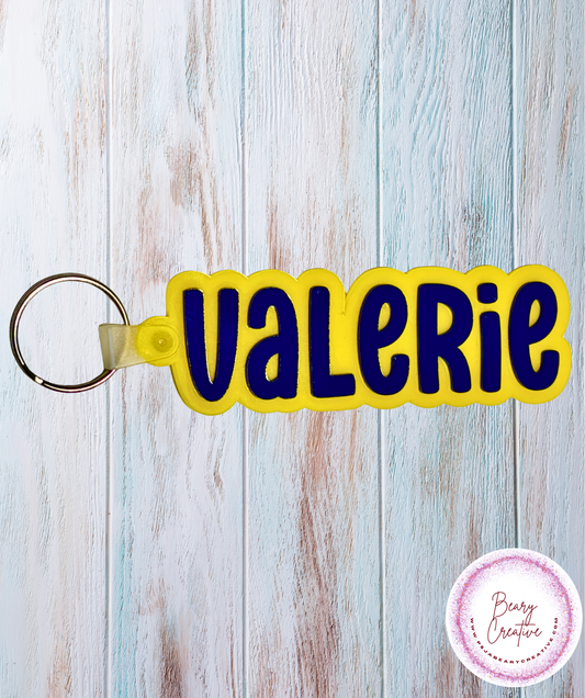 Personalized Acrylic Name Keychain