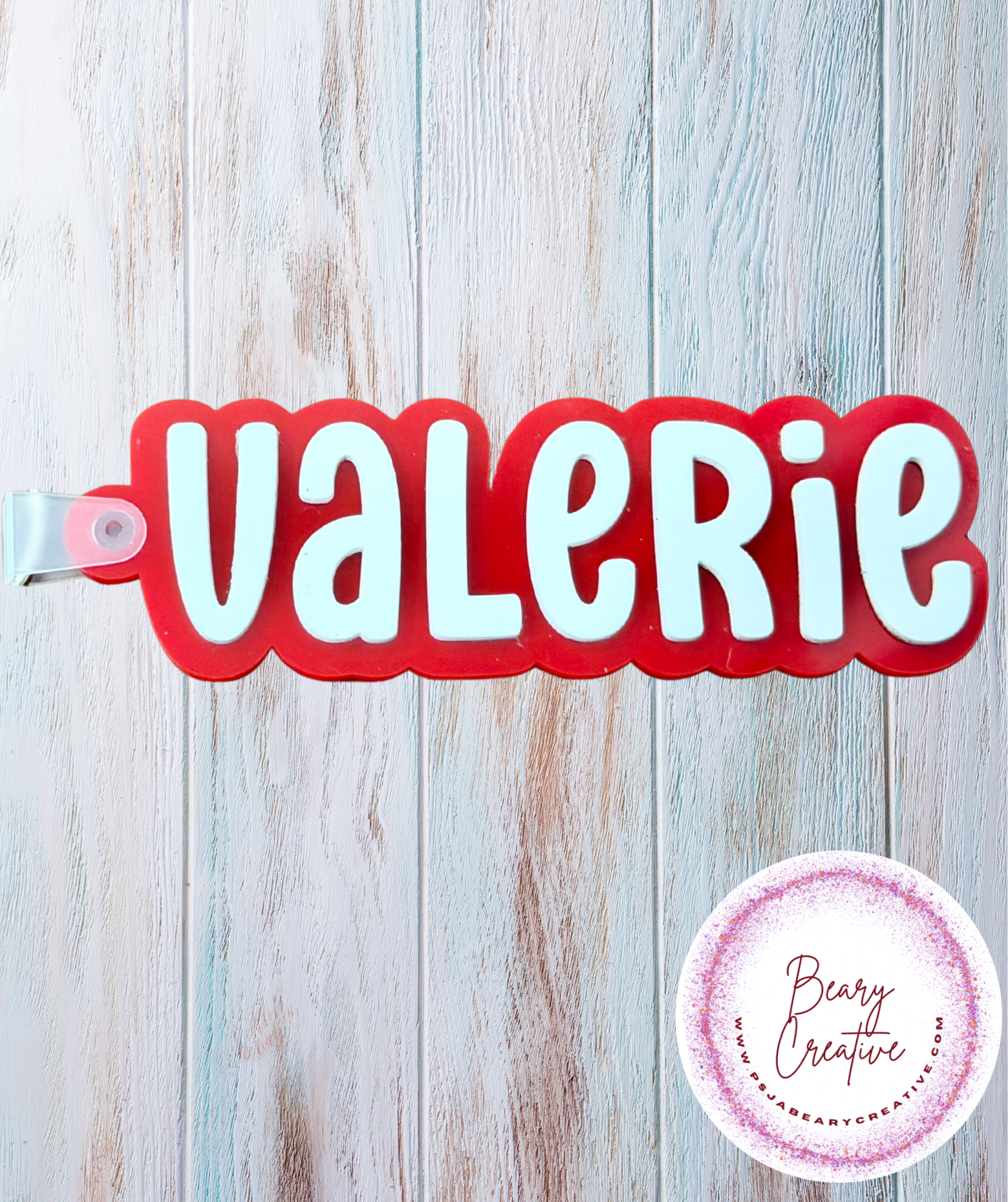 Personalized Acrylic Name Keychain