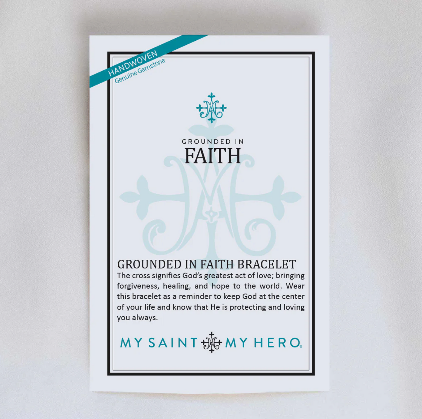 Grounded in Faith Beaded Cross Bracelet