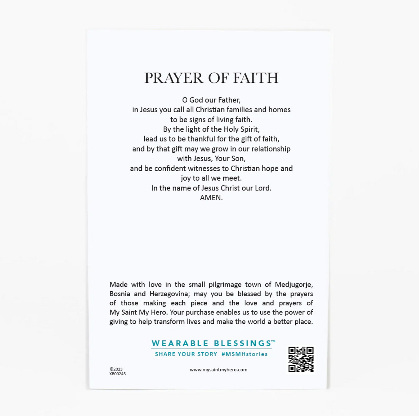 Faith Blessing Bracelet with Cross Medals