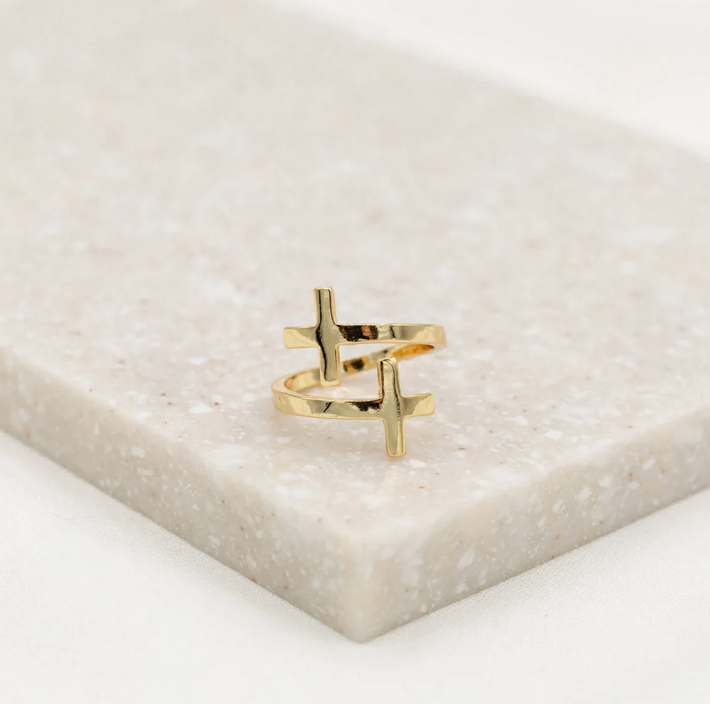 Pillar of Faith Cross Ring