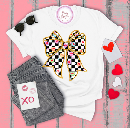 Sweetheart Bow - White