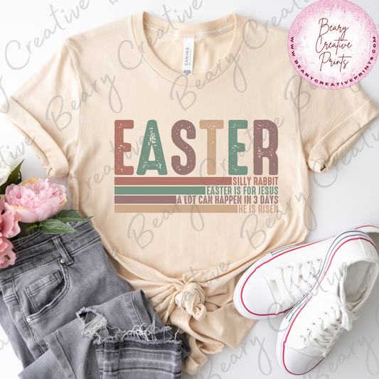 Easter Is For Jesus.... on a Cream Unisex T-shirt